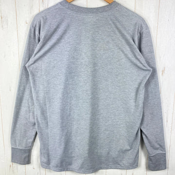 【Unisex M グレー系】 Bring ( ブリング ) ドライコットニー ロングスリーブ ティーシャツ Drycottony Long Sleeve Shirt ポリエステル ウェア トップス インナー シャツ ロングスリーブTシャツ クルーネック 化繊 z0 - 0