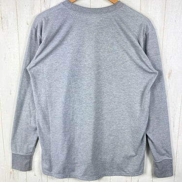 [Unisex M Gray] Bring Drycottony Long Sleeve T-Shirt - Polyester Wear Tops Inner Shirt Long Sleeve T-Shirt Crew Neck Synthetic Fiber z0