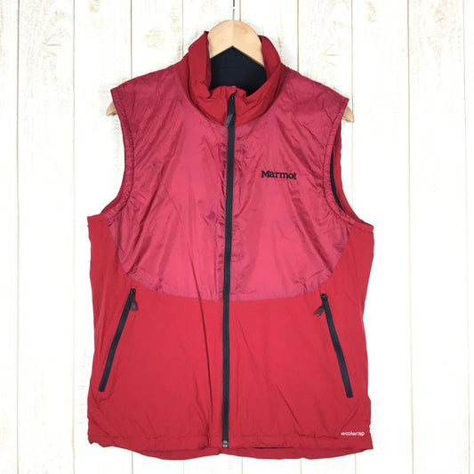 【Men's XL レッド系】 Marmot ( マーモット ) クライム ウールラップ ベスト Climb Woolwrap Vest MJM-F7008 Asian Men's  ウール ベスト トップス ウェア