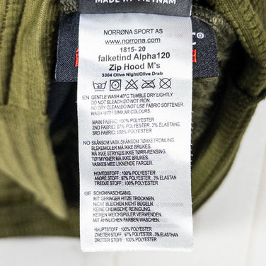 【Men's L グリーン系】 Norrona ( ノローナ ) フォルケティン アルファ120 ジップ フード Falketind Alpha120 Zip Hood ポリエステル ウェア トップス アウター ジャケット フリース z00052592 フリース - 【公式】2ndGEAR（セカンドギア）Webショップ【登山用品・アウトドア用品専門 買取販売店】