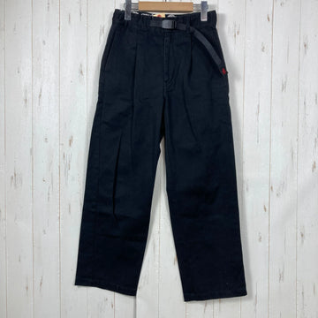 【Women's S ブラック系】 Gramicci ( グラミチ ) ベルト タック ワイド パンツ Belt Tuck Wide Pants 入手困難 Dickies × FREAK'S STORE 別注 トリプルネーム ポリエステル ウェア ボトムス ロングパンツ