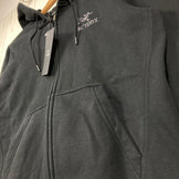 【Men's XS ブラック系】 Arcteryx ( アークテリクス ) エンブレム フリース フル ジップ フーディ Emblem Fleece Full-Zip Hoody コットン ウェア トップス インナー シャツ フーディ コットン z00056414