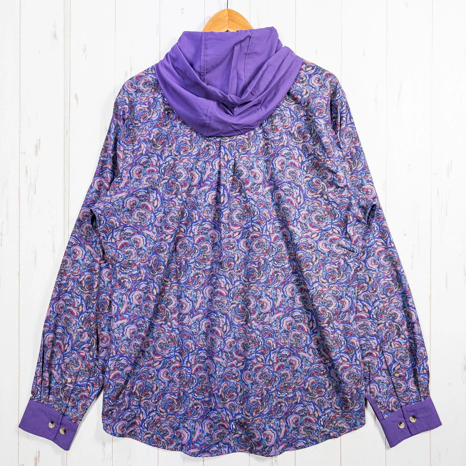 【Men's L パープル系】 Jolly Gear（ジョリーギア） トリプルクラウン ボタンダウン ロングスリーブ TRIPLE CROWN BUTTON DOWN LONG SLEEVE Purple Turkey Turkey Trail ポリエステル ウェア - 【公式】2ndGEAR（セカンドギア）Webショップ【登山用品・アウトドア用品専門 買取販売店】