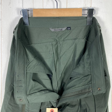 Teton Bros 男士 Crag 长裤，M 码，绿色。深绿色尼龙软壳长裤。z00054441。