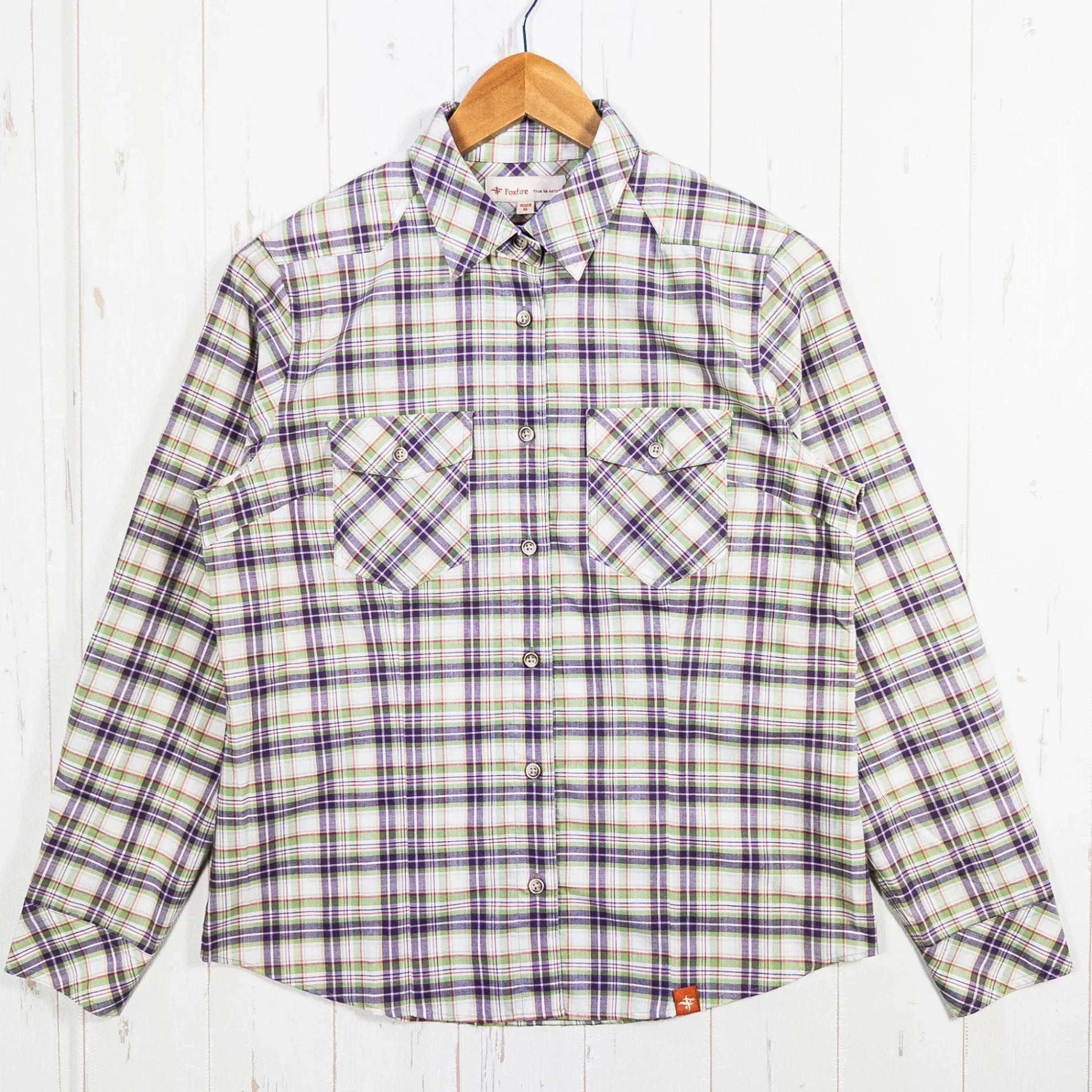 【Women's M パープル系】 Foxfire ( フォックスファイヤー ) SCプレイドシャツ ポリエステル ウェア トップス インナー シャツ ロングスリーブシャツ コットン z00052636 コットン ロングスリーブシャツ インナー シャツ トップス ウェ - 【公式】2ndGEAR（セカンドギア）Webショップ【登山用品・アウトドア用品専門 買取販売店】