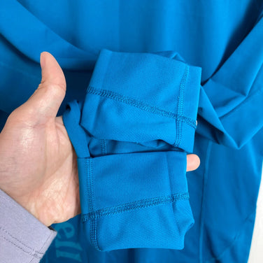 【女士 S 蓝色系】 Montbell (蒙特贝) Cool Light 长袖T恤 Cool Light Long Sleeve T 涤纶 服装 上衣 内搭 衬衫 长袖T恤 圆领 化纤 z00057598