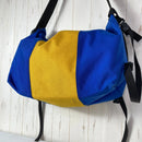 【OneSize ブルー系】 1996 Timbuk2 ( ティンバック ツー ) クラシック メッセンジャーバッグ L Classic Messenger Bag L ビンテージ オリジナル 入手困難 旧タグ コーデュラナイロン製 ウクライナカラー バッグ スト-7