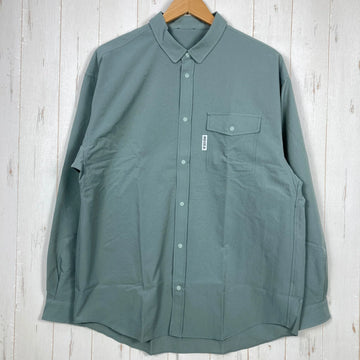 【Men's L グリーン系】 Ridge Mountain Gear ( リッジマウンテンギア ) ベーシック ロングスリーブ シャツ Basic Long Sleeve Shirt Sage Green ポリエステル ウェア トップス インナー シャツ ロングス