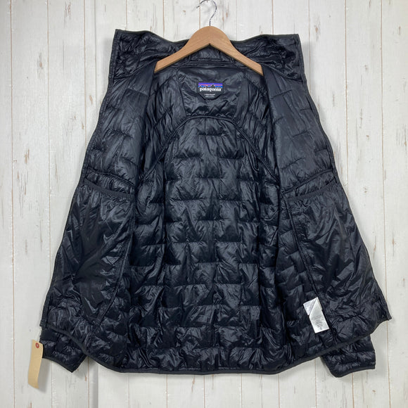 【Men's L ブラック系】 2019 Patagonia ( パタゴニア ) マイクロ パフ フーディ Micro Puff Hoody プルマフィル 化繊インサレーション 耐久撥水 パッカブル 化繊ダウン ウェア トップス アウター ジャケット 化繊インサレー