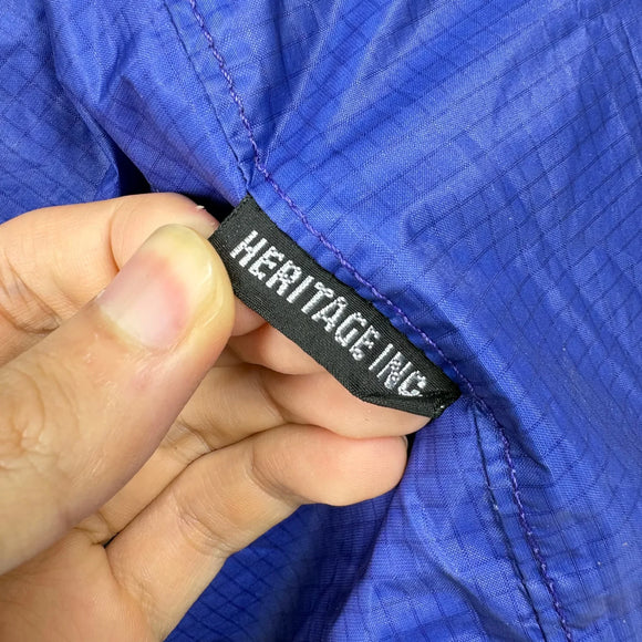 【OneSize ネイビー系】 Heritage ( ヘリテイジ ) フード付ザックカバー M （35～50リットル） ナイロン バッグ ストレージ ザックカバー z00060775  ザックカバー バッグ ストレージ