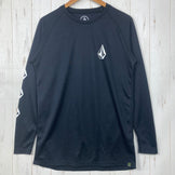 【Men's L ブラック系】 Volcom ( ボルコム ) ポーラテック ファースト レイヤー POLARTEC 1ST LAYER TOP ポリエステル ウェア トップス インナー シャツ ロングスリーブTシャツ クルーネック 化繊 z00058582  化繊