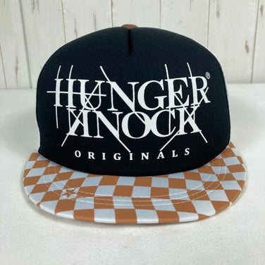 【OneSize ブラック系】 Hungerknock Originals ( ハンガーノック オリジナルス ) HK ロゴ チェッカー HK-LOGO Checker ポリエステル ウェア ウェア小物 ヘッドウェア キャップ z00054966  キャップ ヘッド