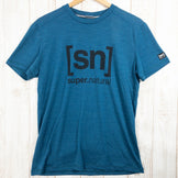 【Men's S ブルー系】 Supernatural | Sn ( スーパーナチュラル ) エッセンシャル アイディー Tシャツ Essential Id Tee メリノウール Men's ウール ショートスリーブTシャツ クルーネック インナー シャツ トッ - 【公式】2ndGEAR（セカンドギア）Webショップ【登山用品・アウトドア用品専門 買取販売店】