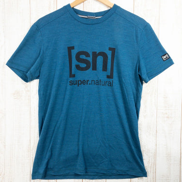 【Men's S ブルー系】 Supernatural | Sn ( スーパーナチュラル ) エッセンシャル アイディー Tシャツ Essential Id Tee メリノウール Men's ウール ショートスリーブTシャツ クルーネック インナー シャツ トッ - 【公式】2ndGEAR（セカンドギア）Webショップ【登山用品・アウトドア用品専門 買取販売店】