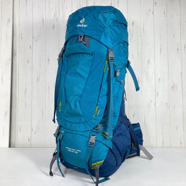 【Women's OneSize ブルー系】 Deuter ( ドイター ) エアーコンタクト プロ 65+15 SL Air Contact Pro 65+15 SL デニム / ミッドナイト ナイロン バッグ ストレージ バックパック 容量【55L～79L】 z0006005