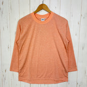 【Unisex S ピンク系】 Bring ( ブリング ) ドライコットニー ロングスリーブ ティーシャツ DRYCOTTONY Long sleeve T-shirt ポリエステル ウェア トップス インナー シャツ ロングスリーブTシャツ クルーネック 化繊