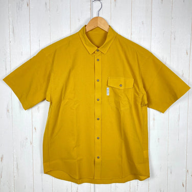 Women's Medium Yellow Ridge Mountain Gear Basic Short Sleeve Shirt in Rustic Mustard, Polyester, Top, Undershirt