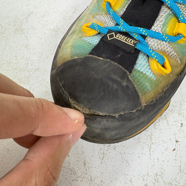 【Women's 23.7cm ブルー系】 La Sportiva ( ラ・スポルティバ ) トランゴ キューブ GTX ウーマン Trango Cube GTX Woman Malibu Blue / Yellow GORE-TEX セミワンタッチアイゼン対応 フットウェア