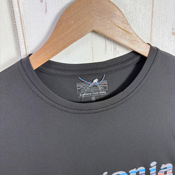 【Men's S ブラック系】 Patagonia ( パタゴニア ) キャプリーン クール デイリー グラフィック シャツ Capilene Cool Daily Graphic Shirt ポリエステル ウェア トップス インナー シャツ ショートスリーブTシャ - 0
