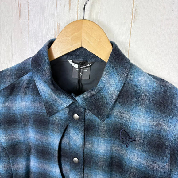 【Women's M ブルー系】 Norrona ( ノローナ ) タモック ウール シャツ ウィメンズ Tamok Wool Shirt W's 1219-19 2295 INDIGO NIGHT z00056111 2295 INDIGO NIGHT ウール ロン