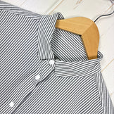 【Women's S グレー系】 Ridge Mountain Gear ( リッジマウンテンギア ) ベーシック ショートスリーブ シャツ ストライプ Basic Short Sleeve Shirt Stripe  Grey × White z00055799 G