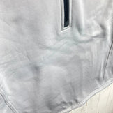 Men's Small Gray MooseJaw Great Stretch 1/2 Zip Fleece Hoodie. Hard-to-find polyester outerwear, soft jacket.