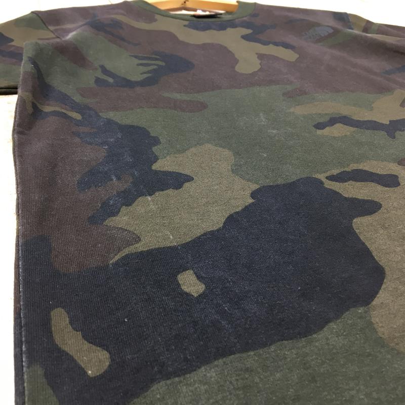 【Men's S グリーン系】 The North Face ( ザ・ノースフェイス ) ショートスリーブ セオ アルファ プリント Tシャツ S/S Ceo A Print Tee NT31723 Asian Men's WC Woodland Camo コットン