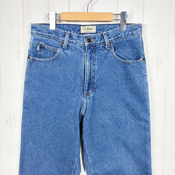 【Men's 30-30 ネイビー系】 Llbean ( エルエルビーン ) ダブル・エル・ジーンズ クラシック・フィット フリースの裏地付き Double L Jeans Classic-Fit Fleece-Lined Stonewashed ウェア ボトムス ロングパ