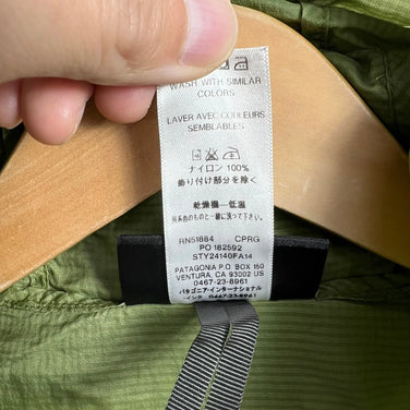 【Men's S グリーン系】 2014 Patagonia ( パタゴニア ) フーディニ ジャケット Houdini Jacket CPRG ナイロン ウェア トップス アウター ジャケット ウィンドシェル z00054282 CPRG ウィンドシェル アウター