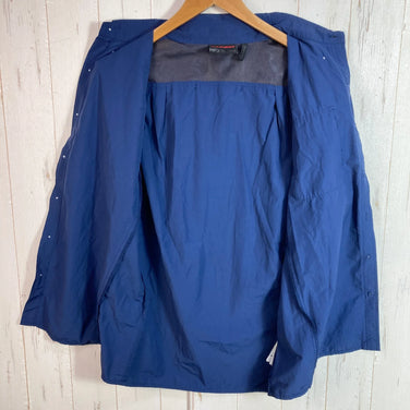 男式小号海军蓝 Mammut Boulder 衬衫，短袖，尼龙，上衣，汗衫，合成纤维，z00053834