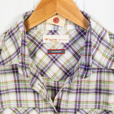 【Women's M パープル系】 Foxfire ( フォックスファイヤー ) SCプレイドシャツ ポリエステル ウェア トップス インナー シャツ ロングスリーブシャツ コットン z00052636 コットン ロングスリーブシャツ インナー シャツ トップス ウェ - 【公式】2ndGEAR（セカンドギア）Webショップ【登山用品・アウトドア用品専門 買取販売店】