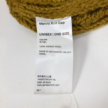 【Unisex OneSize イエロー系】 Yamatomichi ( 山と道 ) メリノ ニット キャップ Merino Knit Cap メリノウール Unisex ビーニー ヘッドウェア ウェア小物 ウェア - 【公式】2ndGEAR（セカンドギア）Webショップ【登山用品・アウトドア用品専門 買取販売店】