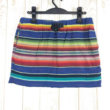 【Women's M ブルー系】 Wildthings ( ワイルドシングス ) Ws セラペスカート　Serape Skirt WT095 Women's マルチボーダー スカート ボトムス ウェア - 【公式】2ndGEAR（セカンドギア）Webショップ【登山用品・アウトドア用品専門 買取販売店】