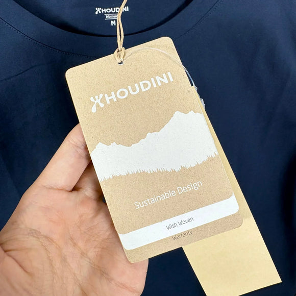 【Women's M ブルー系】 Houdini ( フーディニ ) ウィメンズ カバー ティー W's Cover Tee 840016 BLUE ILLUSION z00055975 BLUE ILLUSION 化繊 ショートスリーブTシャツ クルーネック インナ