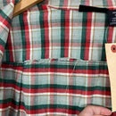 【Men's M グリーン系】 1994 Patagonia ( パタゴニア ) ヘビー フランネル シャツ Heavy Flannel Shirt Ombre Boxes / Auburn 生産終了モデル 入手困難 コットン ウェア トップス インナー シャツ ロ-11