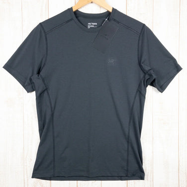 【Men's S チャコール系】 Arcteryx ( アークテリクス ) モータス クルー ショートスリーブ Motus Crew Short Sleeve ポリエステル X000007173 International Men's ブラックヘザー | Black - 【公式】2ndGEAR（セカンドギア）Webショップ【登山用品・アウトドア用品専門 買取販売店】