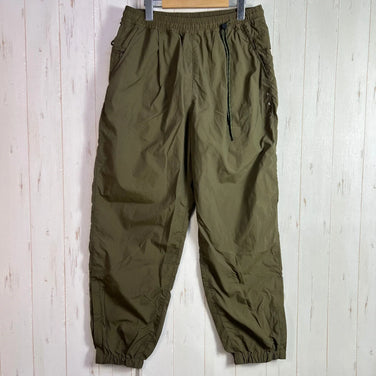 男女通用 3 绿色 Mannenrou Micro Rip Nylon Harvest Trainer，尼龙裤，长裤 (z00054002)。