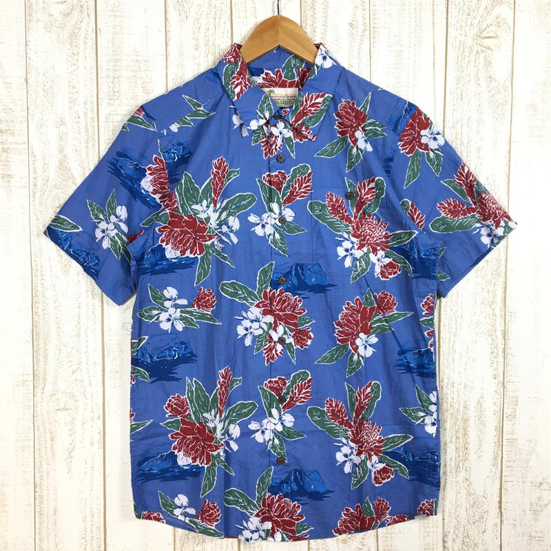 【男款S蓝】巴塔哥尼亚（Patagonia）Malihini Pataloha Shirt Aloha Shirt 很难获得 52561 国际男士 CERS 棉质短袖衬衫