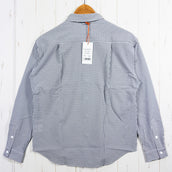 【Women's M グレー系】 Ridge Mountain Gear ( リッジマウンテンギア ) ベーシック ロングスリーブ シャツ ストライプ Basic Long Sleeve Shirt Stripe Grey x White ポリエステル ウェア トップ - 【公式】2ndGEAR（セカンドギア）Webショップ【登山用品・アウトドア用品専門 買取販売店】