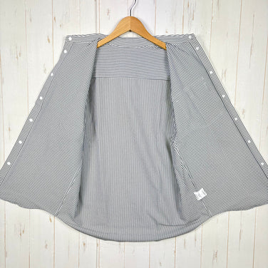 【Men's XL グレー系】 Ridge Mountain Gear ( リッジマウンテンギア ) ベーシック ショートスリーブ シャツ ストライプ Basic Short Sleeve Shirt Stripe  Grey × White z00055798 G