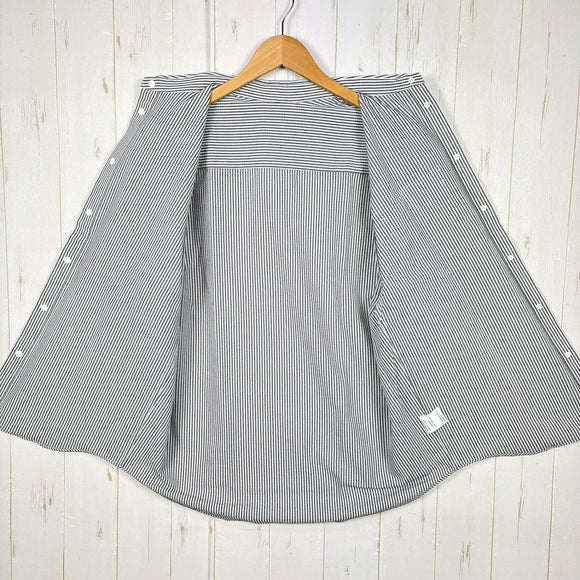 【Men's XL グレー系】 Ridge Mountain Gear ( リッジマウンテンギア ) ベーシック ショートスリーブ シャツ ストライプ Basic Short Sleeve Shirt Stripe  Grey × White z00055798 G