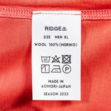 【Men's XL ピンク系】 Ridge Mountain Gear ( リッジマウンテンギア ) メリノ ベーシック ティー Merino Basic Tee Coral Red メリノウール ウェア トップス インナー シャツ ロングスリーブTシャツ クルーネ - 【公式】2ndGEAR（セカンドギア）Webショップ【登山用品・アウトドア用品専門 買取販売店】