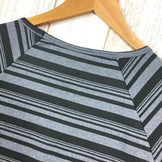 【Women's M グレー系】Moon Climbing ( ムーン クライミング ) ロングスリーブ クイックドライ ボーダー Tシャツ Long Sleeve Quickdry Border T-Shirt International Women's 化繊 ロングスリーブTシャツ クルーネック インナー シャツ トップス ウェア - 【公式】2ndGEAR（セカンドギア）Webショップ【登山用品・アウトドア用品専門 買取販売店】