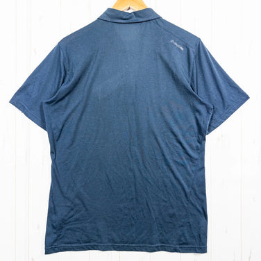 Men's Medium Navy Houdini Short Sleeve Polo Shirt, Polyester, Synthetic, Tops, Undershirts, z00053074