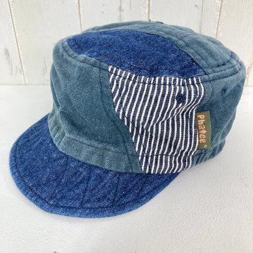 【Unisex OneSize ネイビー系】 Phatee ( ファティー ) リメイク ハーフ キャップ Remake Half Cap 生産終了モデル 入手困難 デニム ワークキャップ ビームス別注 コラボモデル ヘンプ ウェア ウェア小物 ヘッドウェア キャップ z0005