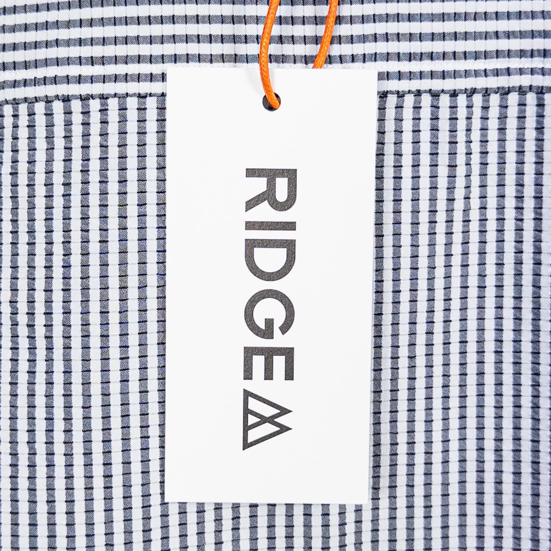 【Men's M グレー系】 Ridge Mountain Gear ( リッジマウンテンギア ) ベーシック ロングスリーブ シャツ ストライプ Basic Long Sleeve Shirt Stripe Grey x White ポリエステル ウェア トップ - 【公式】2ndGEAR（セカンドギア）Webショップ【登山用品・アウトドア用品専門 買取販売店】