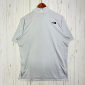 【Men's XL ホワイト系】 The North Face ( ザ・ノースフェイス ) ショートスリーブフラッシュドライスリーディージップアップ S/S FLASHDRY 3D Zip Up オフホワイト (OW) 吸汗速乾 / 抗菌防臭 / UVガード ポリエス