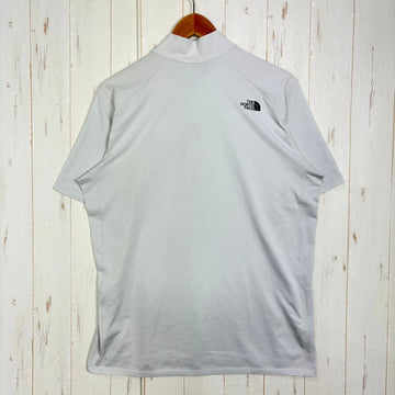 【Men's XL ホワイト系】 The North Face ( ザ・ノースフェイス ) ショートスリーブフラッシュドライスリーディージップアップ S/S FLASHDRY 3D Zip Up オフホワイト (OW) 吸汗速乾 / 抗菌防臭 / UVガード ポリエス - 0