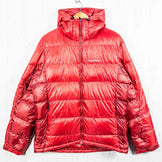 Montbell Alpine 羽绒派克大衣，男款 L 码，红色。这款羽绒保暖外套非常适合日常穿着。(z00053180)