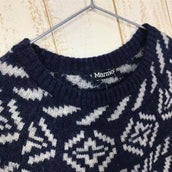 【Men's M ネイビー系】 Marmot ( マーモット ) ハイカー ノルディック クルー セーター Hiker Nordic Crew Sweater TOMQJL37 Asian Men's ウール ロングスリーブTシャツ クルーネック インナー シャツ - 【公式】2ndGEAR（セカンドギア）Webショップ【登山用品・アウトドア用品専門 買取販売店】